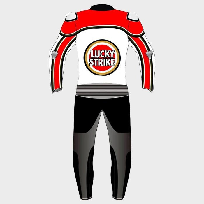 Lucky Strike Motorcycle Leather Suit-Motorcycle Race Suit