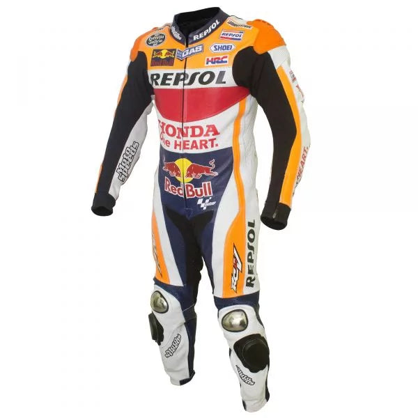 Marquez Leather Suit Honda MotoGP 2015-Motorcycle Race Suit