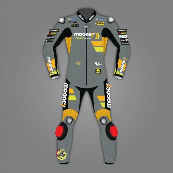 Ducati Full Leather Suit Marco Bezzecchi 2022-Motorcycle Race Suit