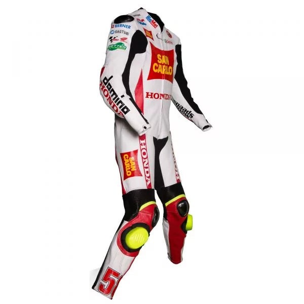 Riding Leathers Motorcycle Marco Simoncelli Honda 2011-Motorcycle Race Suit