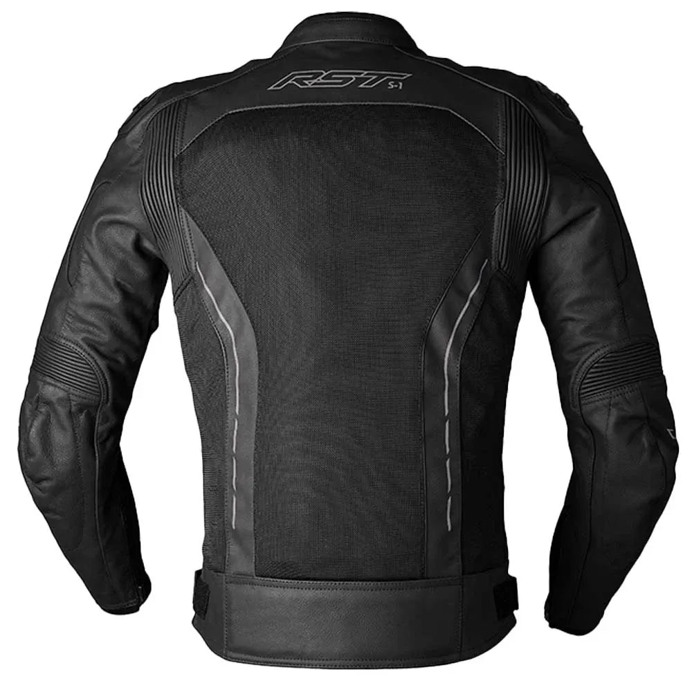 S-1 Mesh CE Mens Leather Jacket-Motorcycle Race Suit