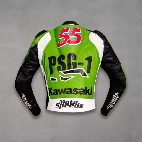 Vintage Kawasaki Jacket Régis Laconi-Motorcycle Race Suit