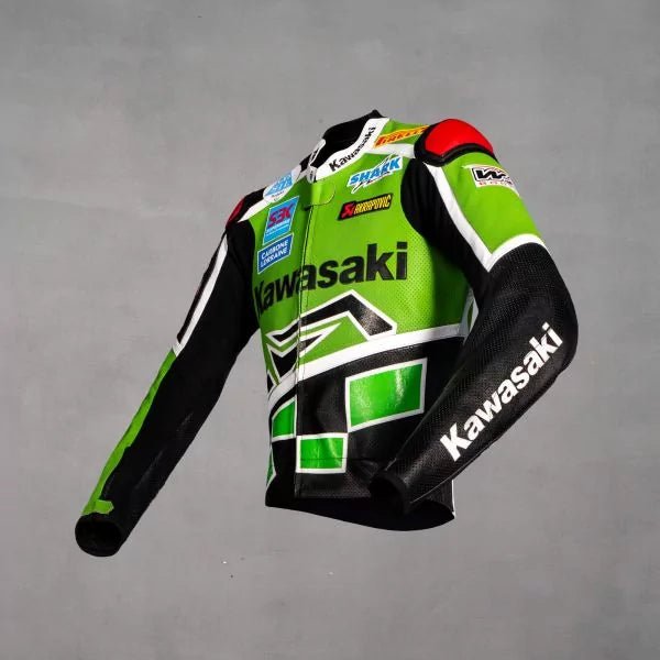 Vintage Kawasaki Jacket Régis Laconi-Motorcycle Race Suit