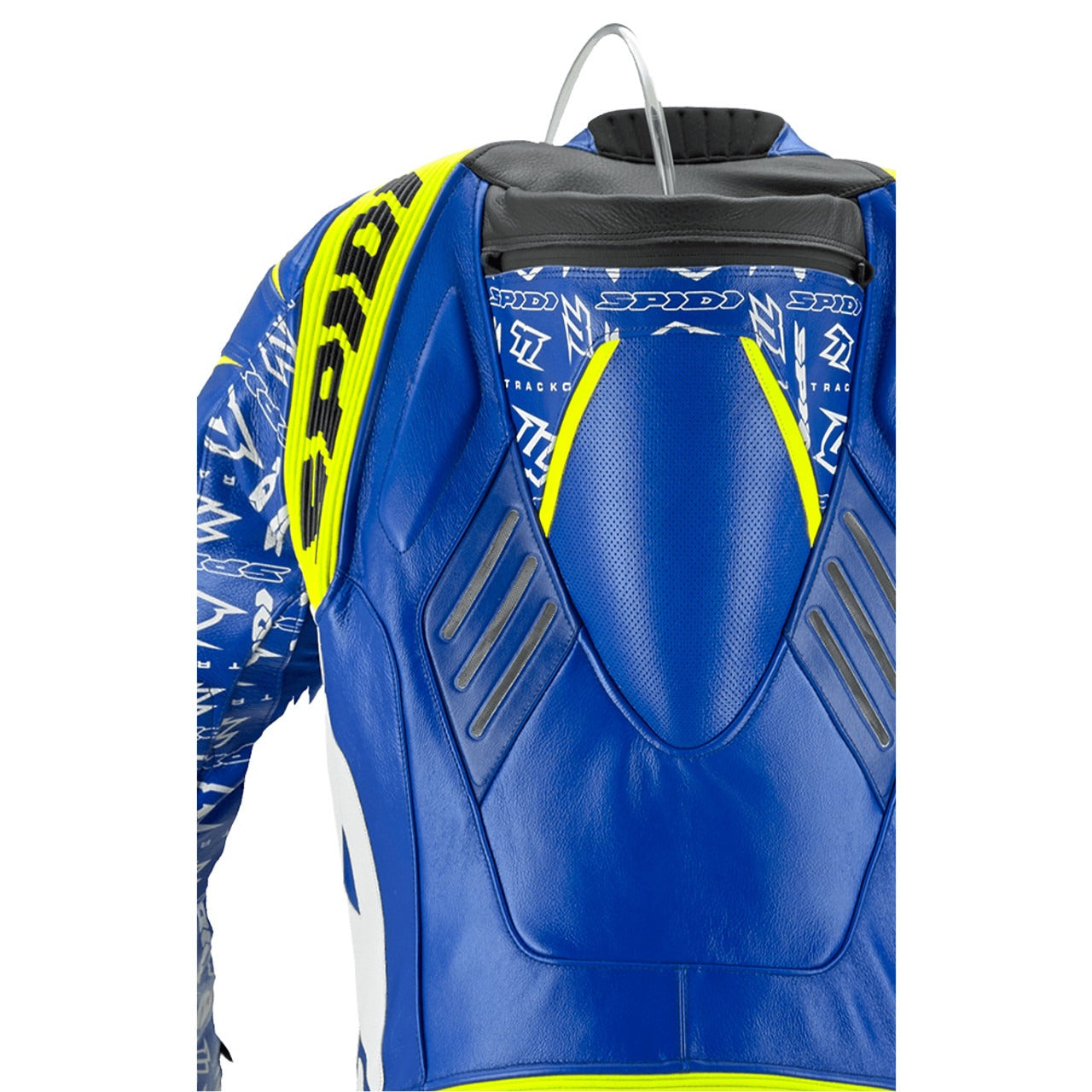 Spidi Track Replica Evo Leather Suit [Blue/Yellow-Motorcycle Race Suit