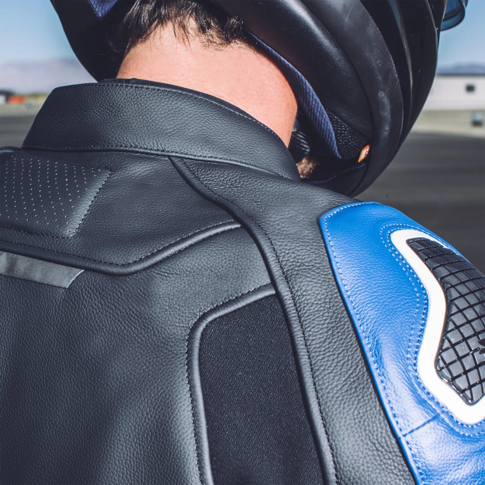 Track Warrior Leather Jacket-Motorcycle Race Suit