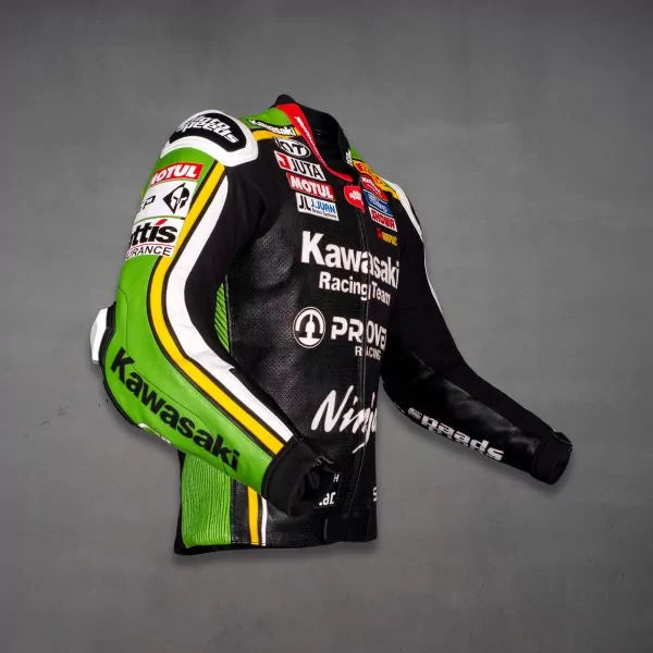 Kawasaki Moto Jacket Alex Lowes SBK 2024-Motorcycle Race Suit