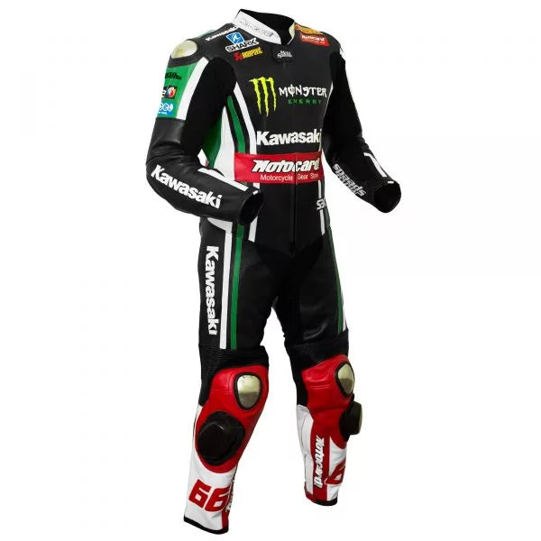 Kawasaki Suit Leather Tom Sykes SBK 2015-Motorcycle Race Suit