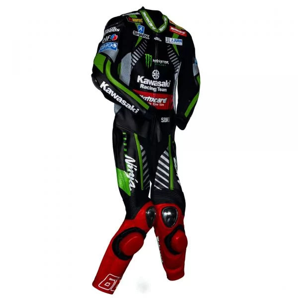Leathers Kawasaki Tom Sykes WSBK 2018-Motorcycle Race Suit