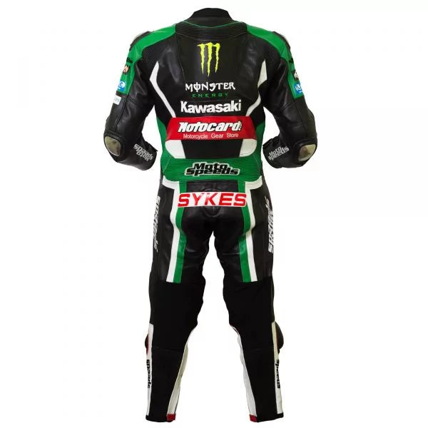 Kawasaki Suit Leather Tom Sykes SBK 2015-Motorcycle Race Suit