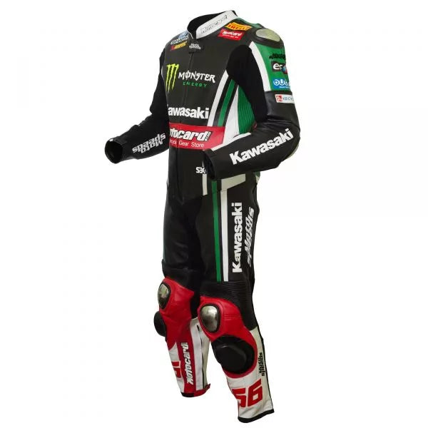 Kawasaki Suit Leather Tom Sykes SBK 2015-Motorcycle Race Suit