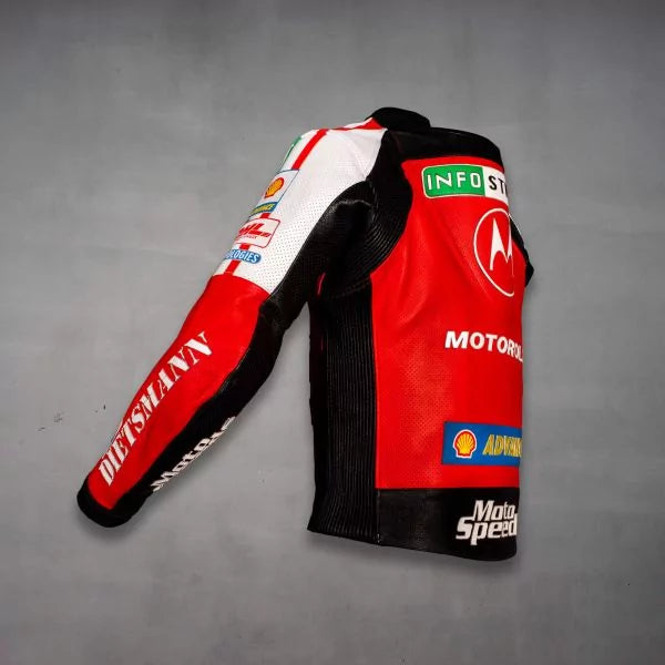 Vintage Ducati Leather Jacket WSBK 2001-Motorcycle Race Suit