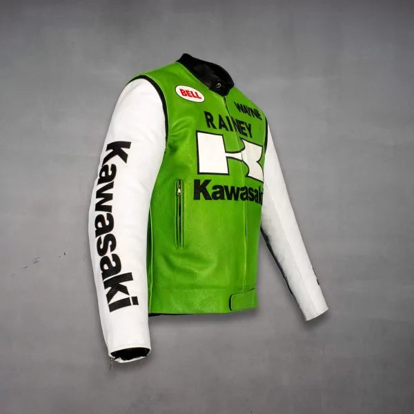 Kawasaki Vintage Jacket Wayne Rainey-Motorcycle Race Suit